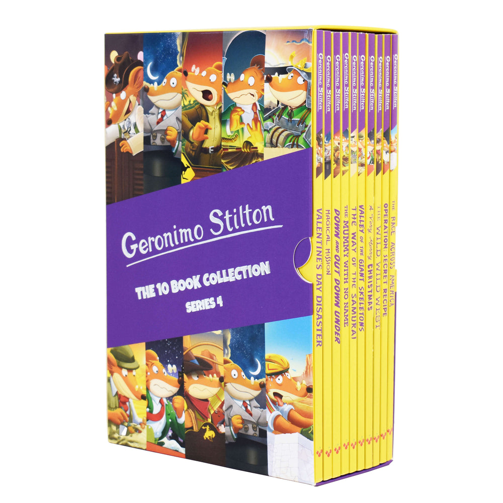 Geronimo Stilton Series 4: The 10 Books Collection Box Set - Ages 5-7  - Paperback - Bangzo Books Wholesale