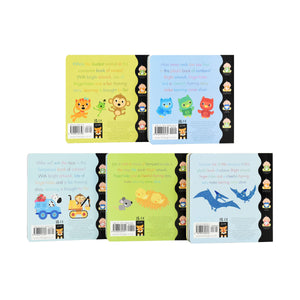 My Little World 5 Board Books (Dino,Moo,Zoom,Roar,Hoot) by Little Tiger - Ages 0-5 - Boardbook