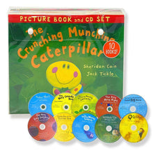 Load image into Gallery viewer, The Crunching Munching Caterpillar 10 Picture Books with CD by Sheridan Cain - Ages 0-5 - Paperback