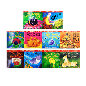 The Crunching Munching Caterpillar 10 Picture Books with CD by Sheridan Cain - Ages 0-5 - Paperback