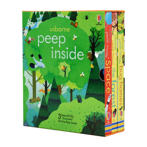 Usborne Peep Inside - 3 Books Box By Anna Milbourne – Ages 0-5 - Hardback