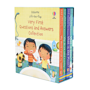 Usborne Lift-the-flap Very First Questions and Answers 4 books by Katie Dayne Ages 0-5 Board Book