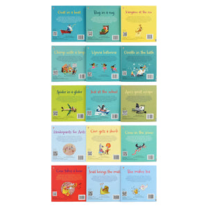 Usborne First Phonics Reading Library 15 Books - Ages 0-5 - Paperback
