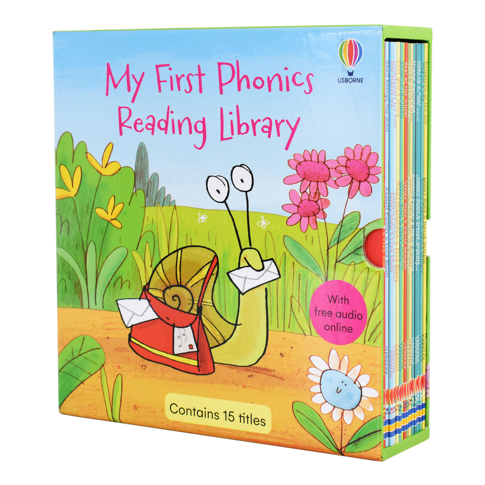 Usborne First Phonics Reading Library 15 Books - Ages 0-5 - Paperback - Bangzo Books Wholesale