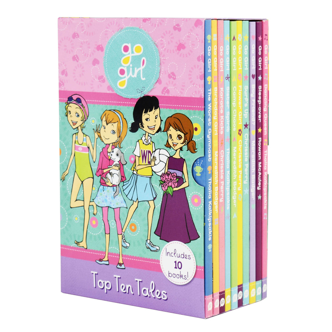 Go Girl Top Ten Tales 10 Books Box by H.I.Larry – Ages 7-9 – Paperback