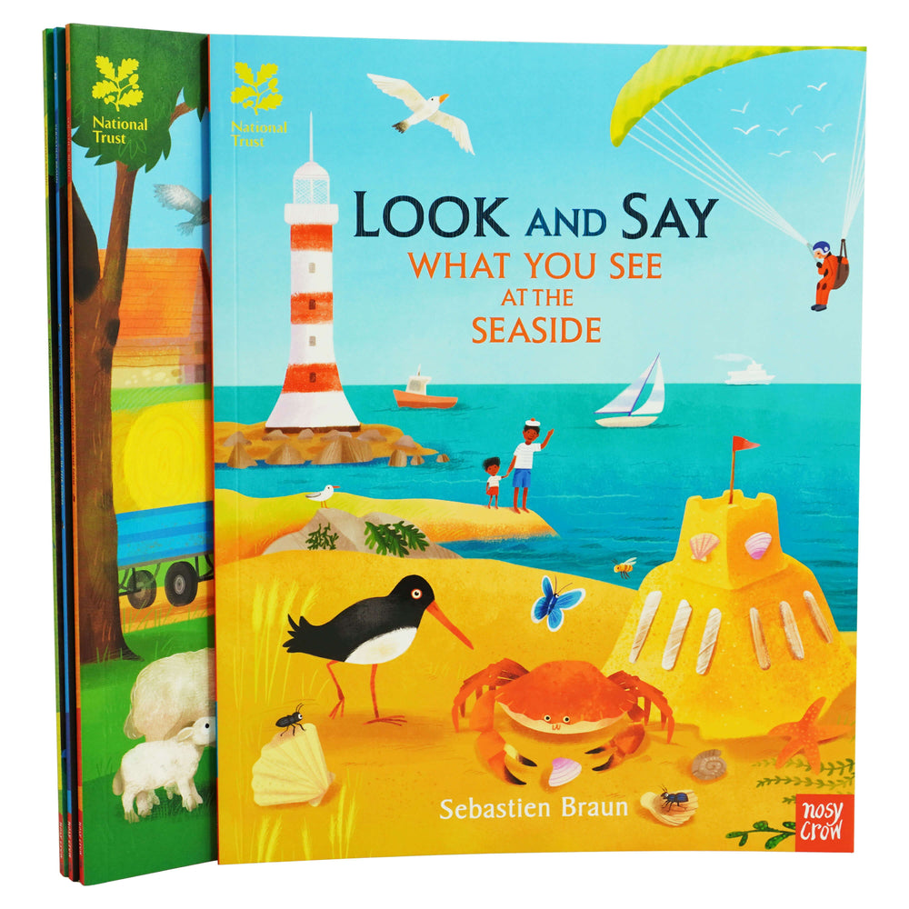 National Trust Look and Say 4 Books Collection Set By Sebastien Braun - Ages 0-5 - Paperback - Bangzo Books Wholesale
