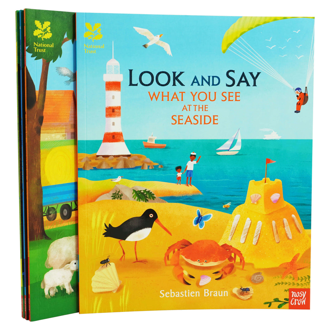 National Trust Look and Say 4 Books Collection Set By Sebastien Braun - Ages 0-5 - Paperback