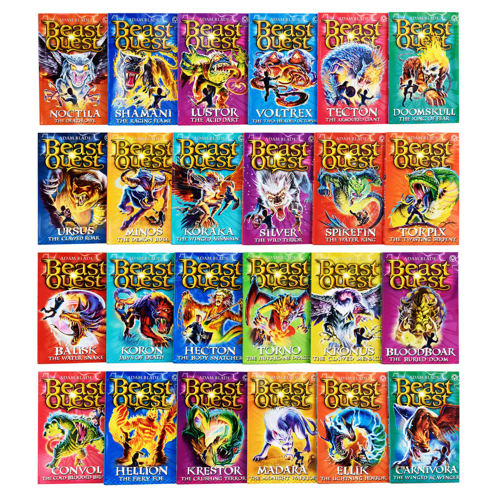 Beast Quest Series 7 To 10 By Adam Blade 24 Books Collection Set – Ages 7-9 - Paperback - Bangzo Books Wholesale