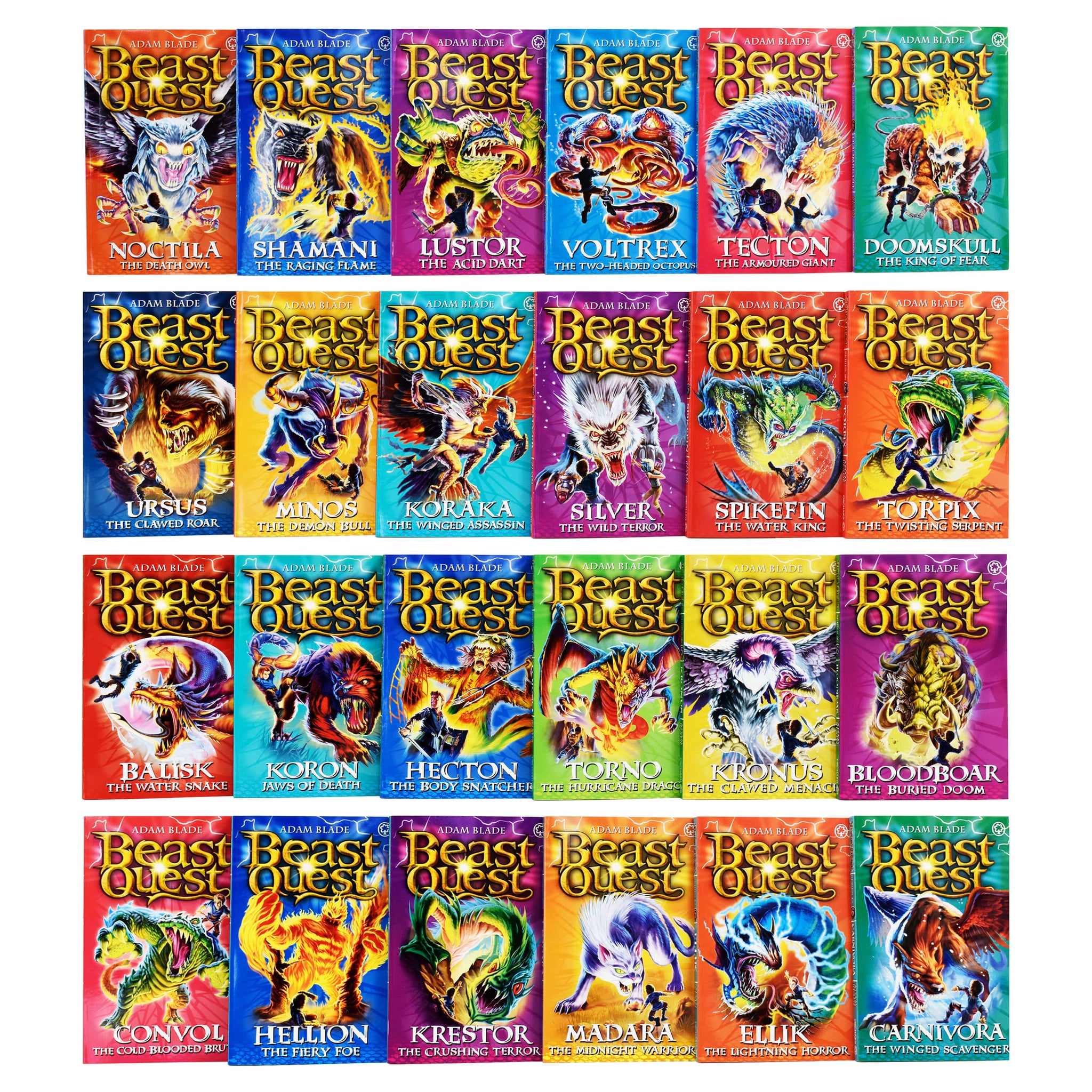 beast quest monsters Beast Quest Series 7 To 10 By Adam Blade 24 Books Collection Set – Age – Bangzo Books Wholesale