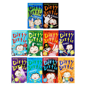 Dirty Bertie Collection 10 Book And CD Set By David Roberts & Alan McDonald - Ages 9-14 - Paperback