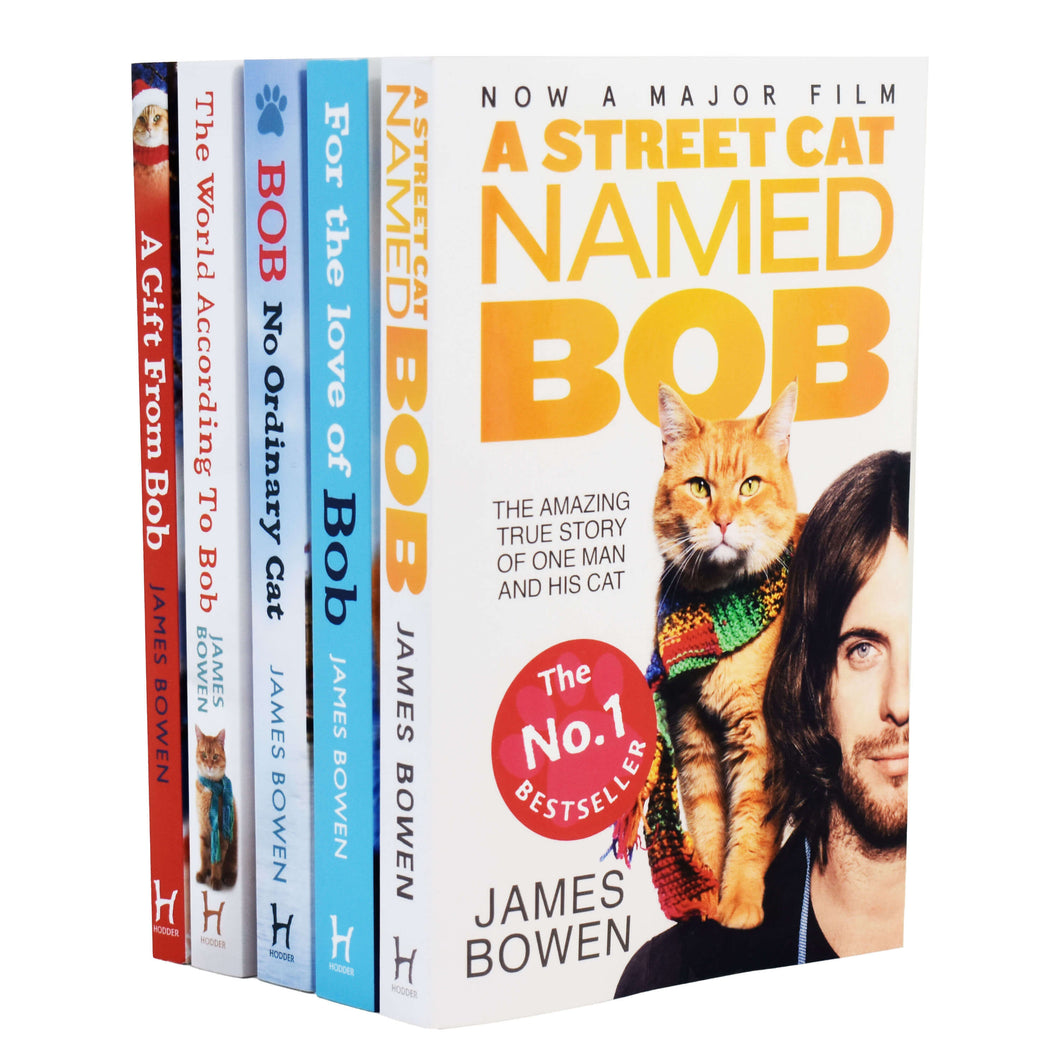 Bob The Cat Series 5 Books (1-5) Collection Set by James Bowen - Ages 7-9 - Paperback