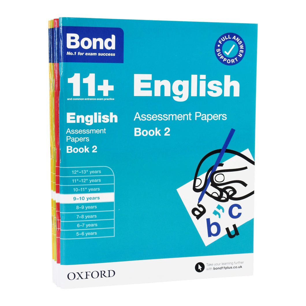 Bond 11+ Assessment Papers Book 2 (9-10 Years) 4 Books Collection by Oxford - Paperback