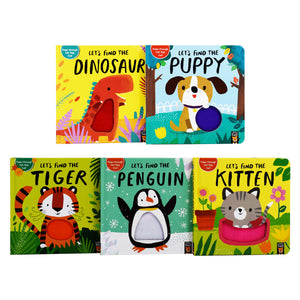 Lets Find the Animals 5 Books Box Set - Ages 0-5 - Board Books - Little Tigers