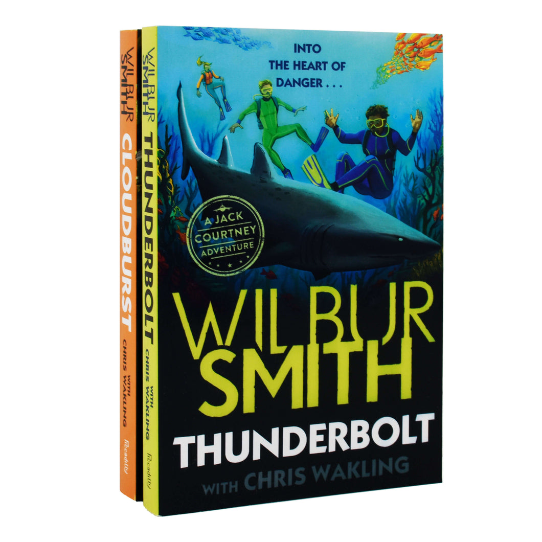 Wilbur Smith A Jack Courtney Adventures 2 Books Set (Thunderbolt, Cloudburst) - Young Adult - Paperback