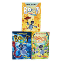 Load image into Gallery viewer, BOOT Series 3 Books Collection Set (BOOT small robot BIG adventure, The Rusty Rescue, The Creaky Creatures) By Shane Hegarty- Ages 7-9 - Paperback