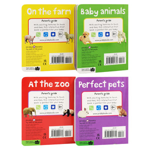Touch and Feel 4 Books by Priddy Books - Ages 0-5 - Board Book