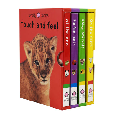 Touch and Feel 4 Books by Priddy Books - Ages 0-5 - Board Book