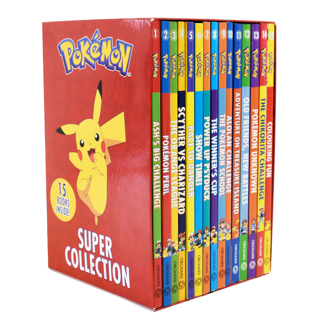 Pokemon Super Collection Series By Tracey West Books 1-15 Box Set - Ages 9-14 - Paperback