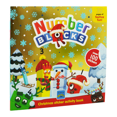 Number Blocks Christmas Sticker Activity Book By Sweet Cherry Publishing - Ages 0-5 - Paperback
