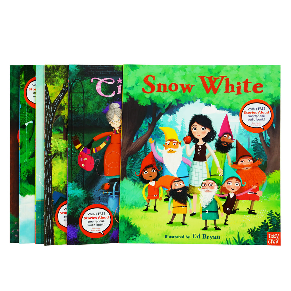 Nosy Crow Fairy Tales 6 Books Collection With Free Stories Audio Book! By Ed Bryan - Ages 3-5 - Paperback - Bangzo Books Wholesale