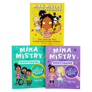 Mina Mistry Sort Of Investigates Series 3 Books Collection Set By Angie Lake - Ages 7-9 - Paperback