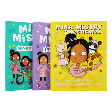 Mina Mistry Sort Of Investigates Series 3 Books Collection Set By Angie Lake - Ages 7-9 - Paperback