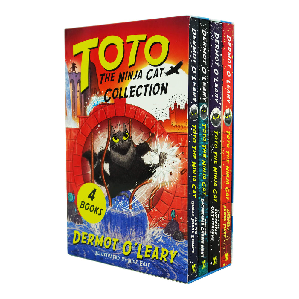 The Toto the Ninja Cat Series 4 Books Collection Set By Dermot O’Leary - Ages 6-8 - Paperback - Bangzo Books Wholesale