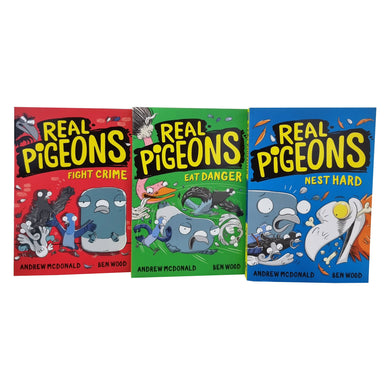 Real Pigeons Series Children Collection 3 Books Set By Andrew McDonald - Ages 6-10 - Paperback