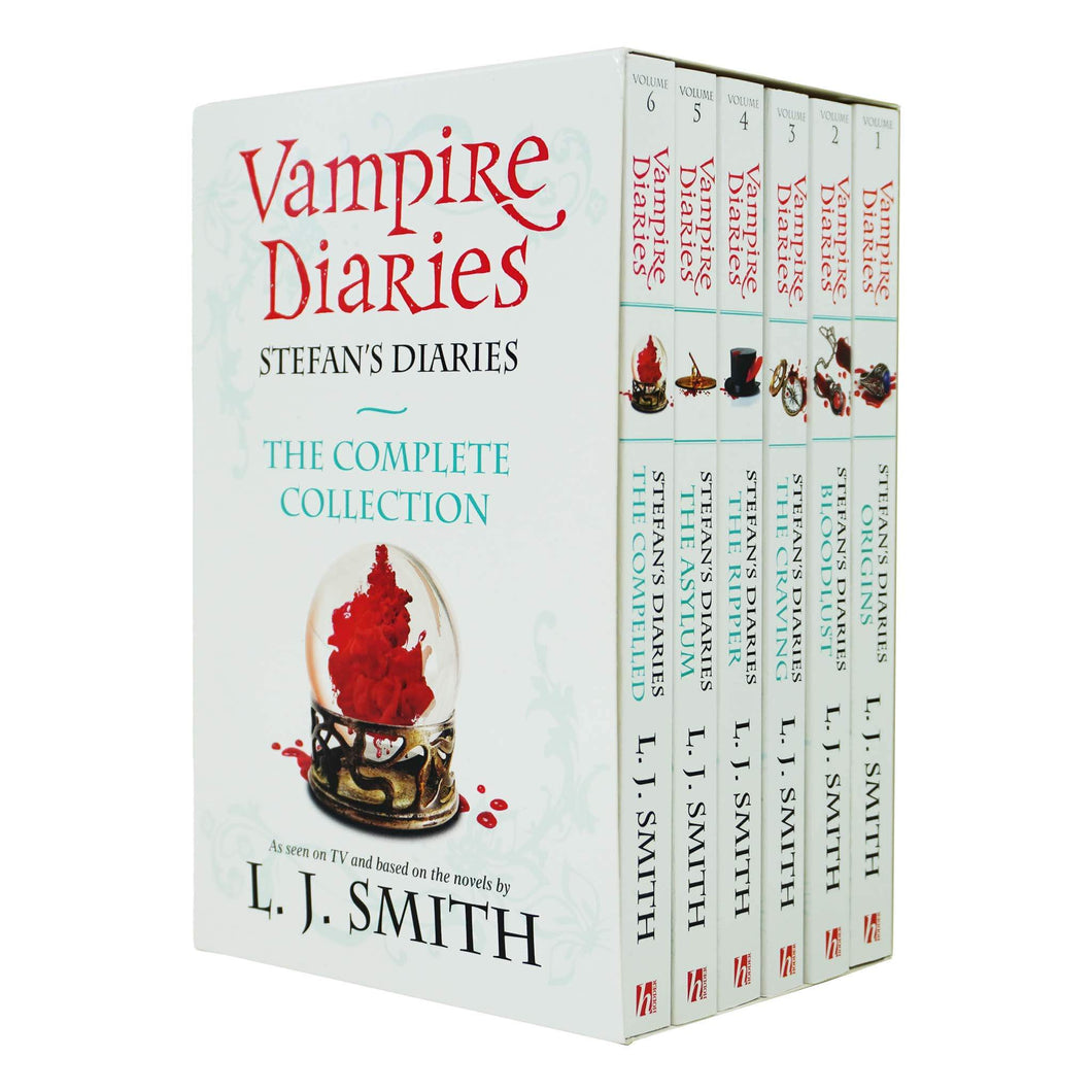 Vampire Diaries Stefan's Diaries The Complete Collection Books 1-6 Box Set by L. J. Smith - Ages 14+ - Paperback
