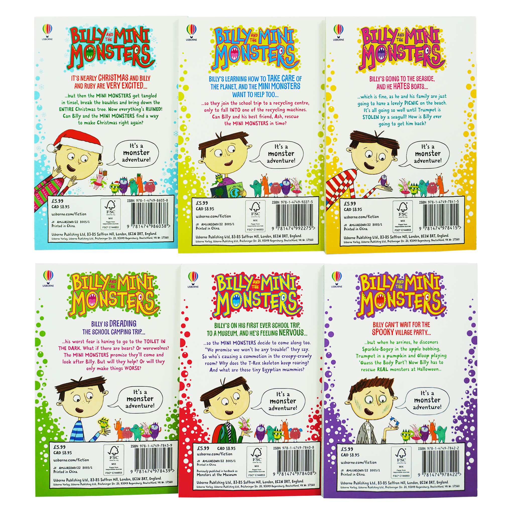 billy and the monsters Billy and the Mini Monsters Series 2 (7-12) Collection 6 Books Set by – Bangzo Books Wholesale