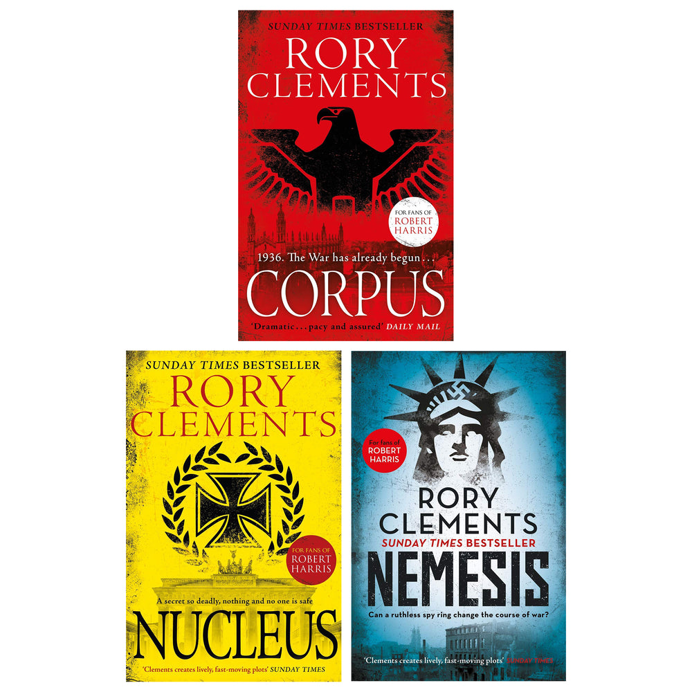 Tom Wilde Series 3 Books Collection Set By Rory Clements - Fiction - Paperback - Bangzo Books Wholesale