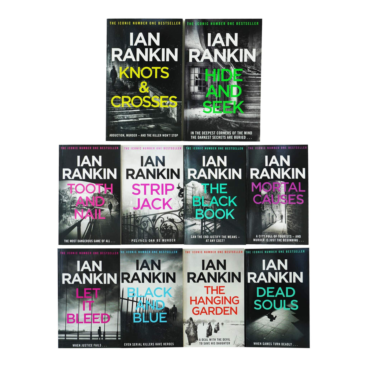Inspector　Collection　Paperback　Ian　Set　Series　Fiction　Rankin　Books　Rebus　10