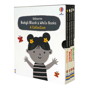 Usborne Baby's Black and White 4 Books Collection Set By Mary Cartwright - Age 2 years and up - Board Book