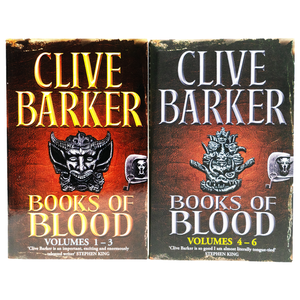 Books Of Blood Omnibus Series by Clive Barker 2 Books Collection Set (Volumes 1-6) - Fiction - Paperback