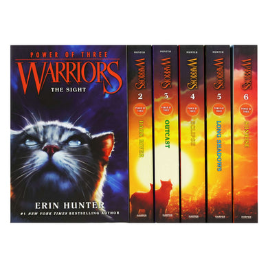 Warriors: Power of Three Collection by Erin Hunter 6 Books Collection Set - Ages 8-12 - Paperback