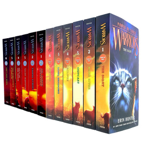 Warriors: Power of Three & Omen of the Stars Series Collection by Erin Hunter 12 Books Collection Set - Ages 8-12 - Paperback