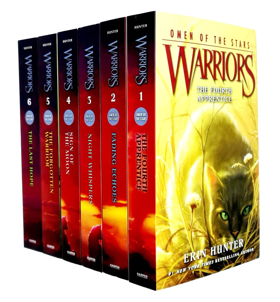 Warriors: Omen of the Stars Series by Erin Hunter 6 Books Collection Set - Ages 8-12 - Paperback