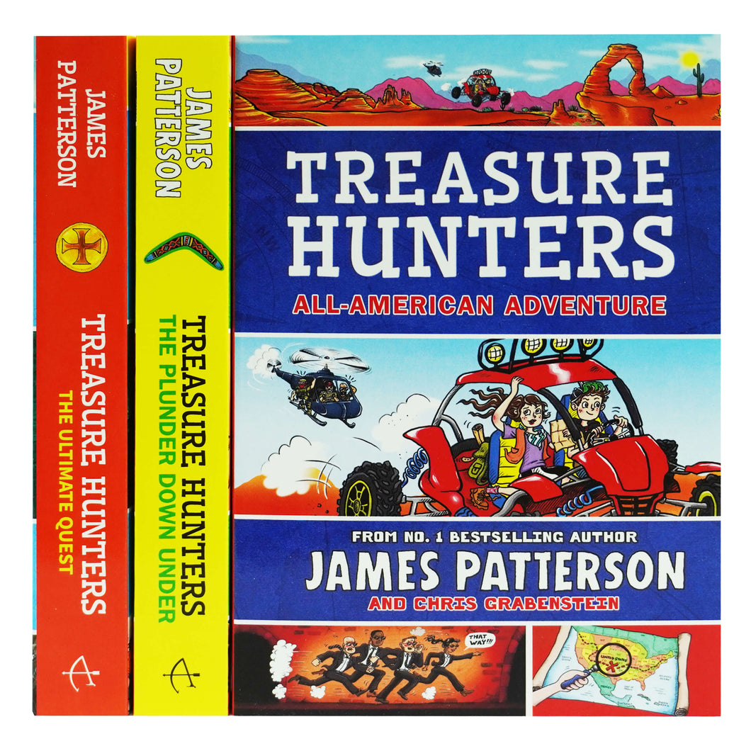 Treasure Hunters Series 6-8 by James Patterson 3 Books Collection Set - Ages 9-12 - Paperback