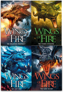 Wings of Fire Series by Tui T. Sutherland 4 Books Collection Set - Ages 8-12 - Paperback