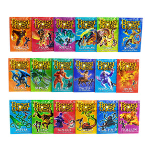 Beast Quest The Hero Series 1, 2 and 3 Collection 18 Books Box Set By Adam Blade - Ages 6+ - Paperback