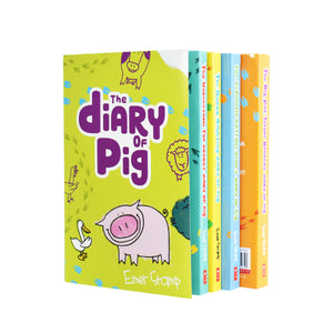 The Diary Of Pig Collection 4 Books Set By Emer Stamp - Ages 8-11 - Paperback