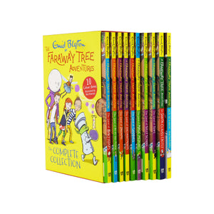 The Complete Faraway Tree Adventures by Enid Blyton 10 Color Stories Books Collection Box Set - Age 7-9 - Paperback