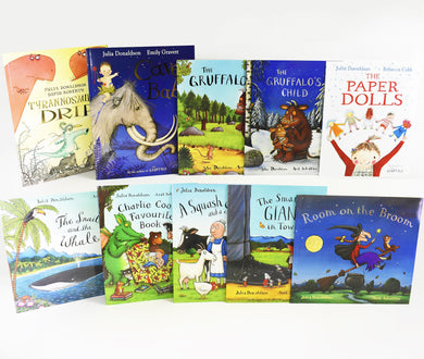 Julia Donaldson Children Story Collection 10 Books In A Blue Bag Paperback Set 