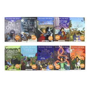 The Legends Of King Arthur Easy Classic 10 Books Box Set By Tracey Mayhew - Ages 7-9 - Paperback