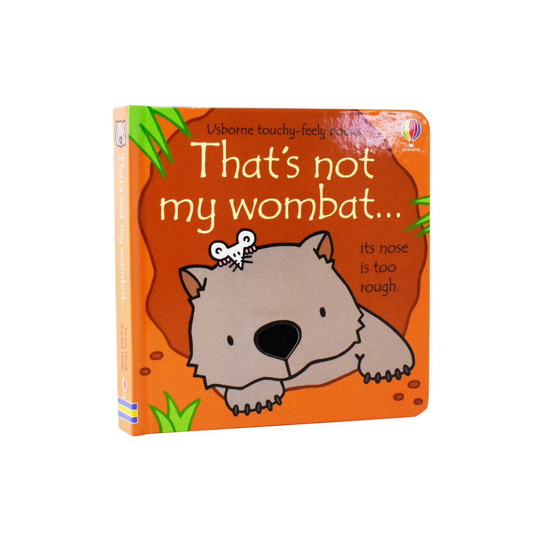 Thats Not My Touchy-feely Wombat Book by Fiona Watt – Age 0-5 - Board Book