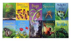 Usborne Beginners Nature 10 Books Children Collection Paperback Gift Pack Set 