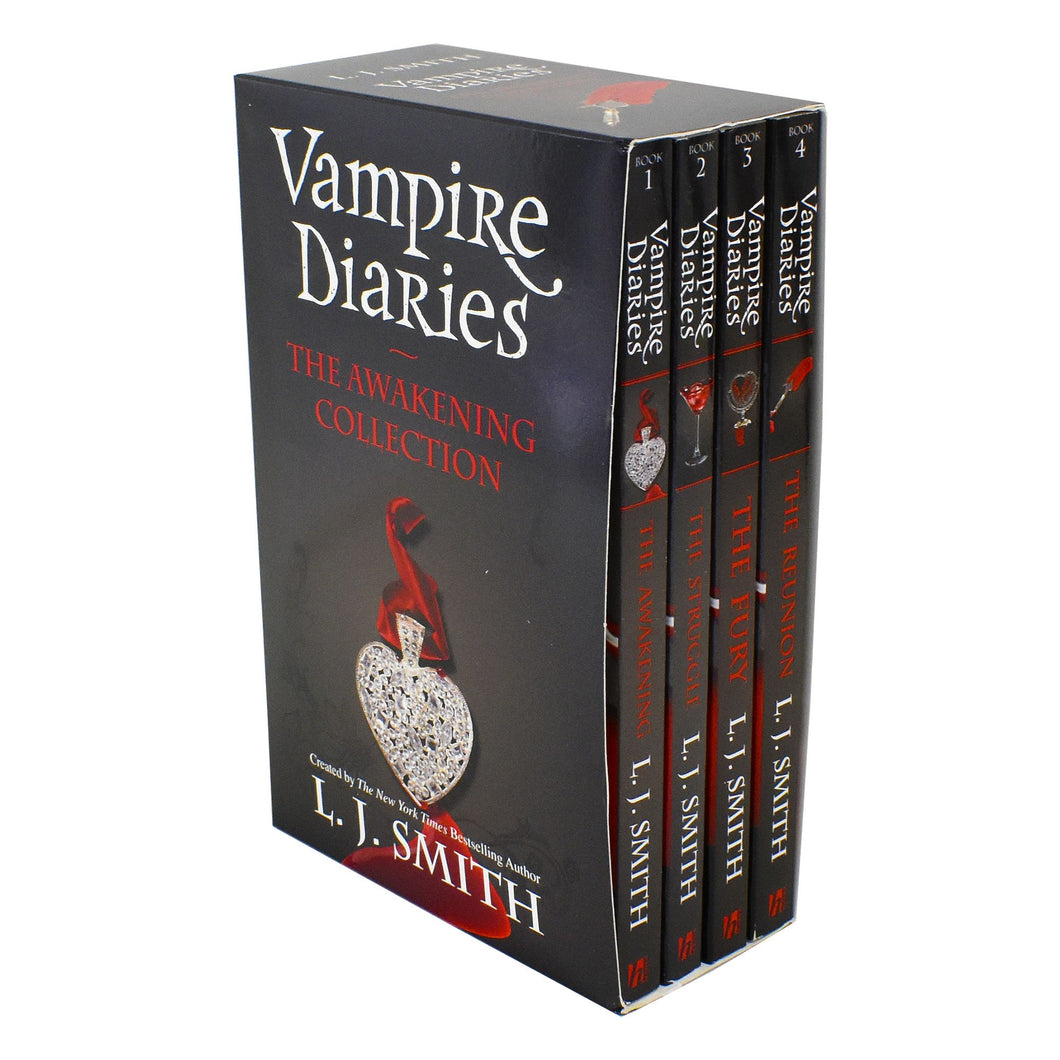 The Vampire Diaries Series 1 Collection 4 Books Set By L J Smith - Ages 12-17 - Paperback