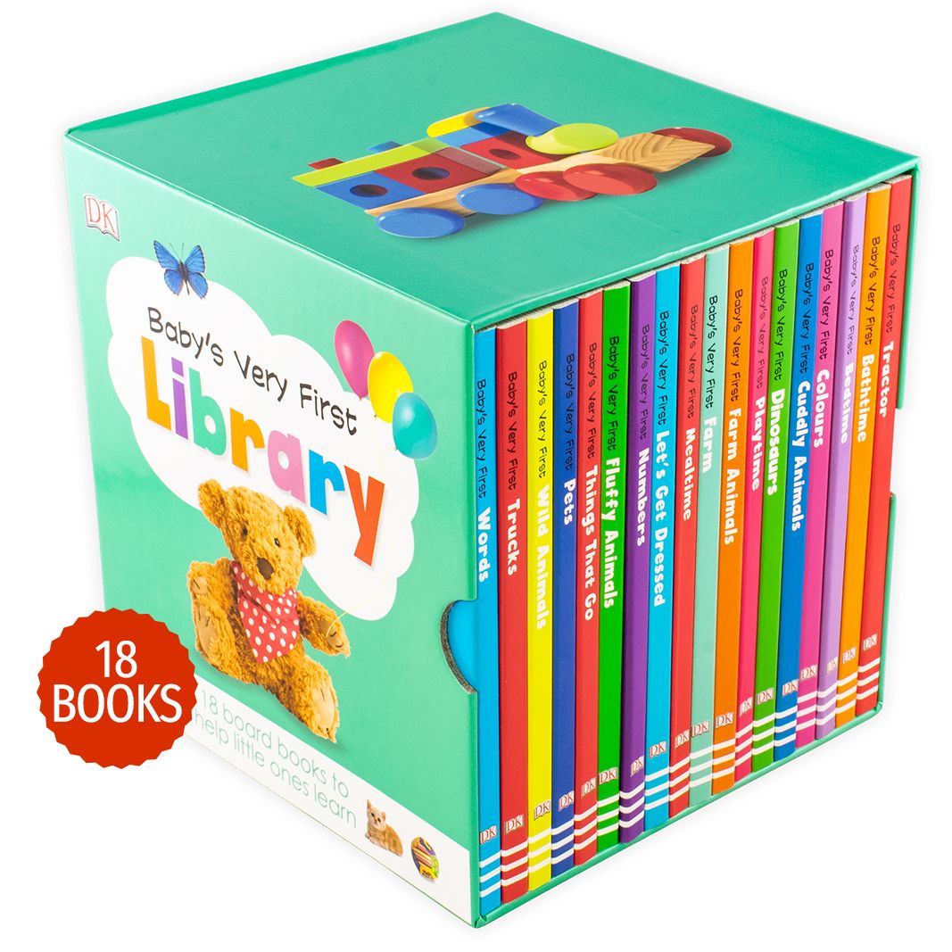Baby First Library Color Baby's Very First Library By DK 18 Board Books Set- Ages 0-5 - Board B ...