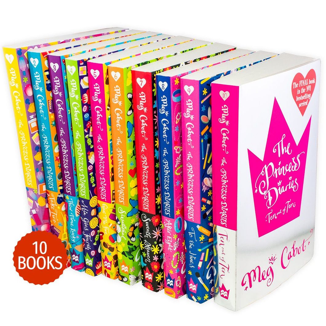 Princess Diaries 10 Books Children Collection Paperback Set By Meg Cabot 